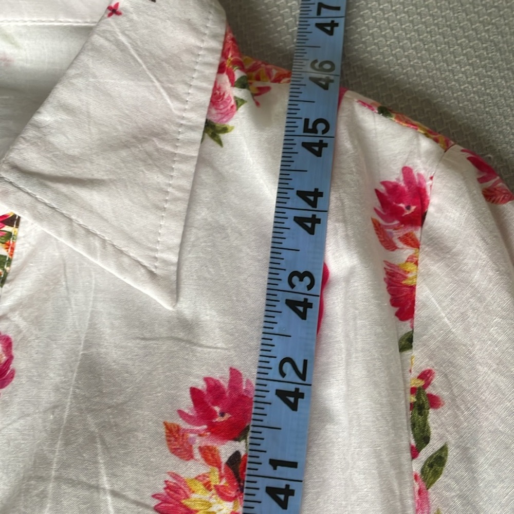 New Islapayal Floral Pink and White Dress Size Medium - Picture 7 of 10